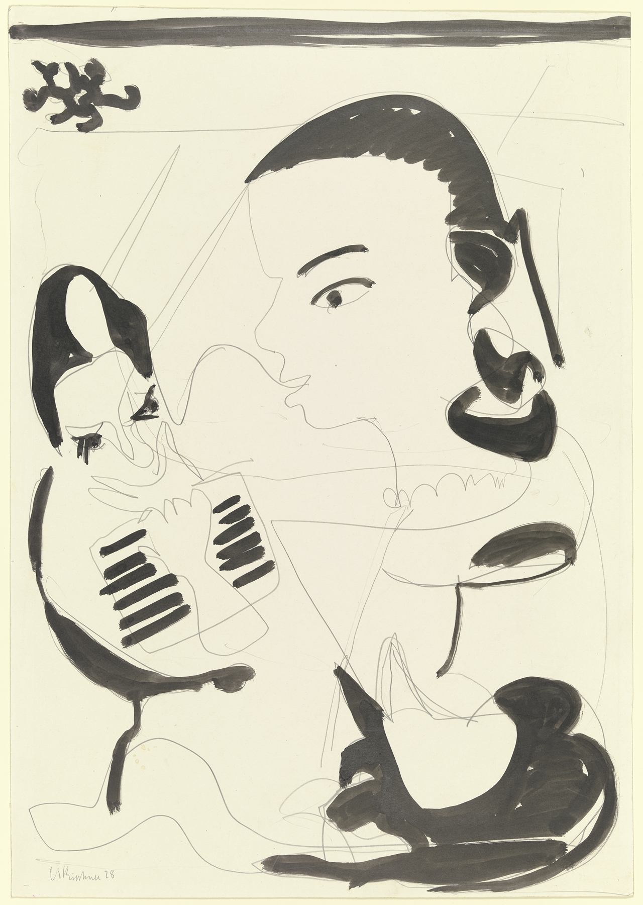 Lesender und junges Mädchen (Störung) (1928)