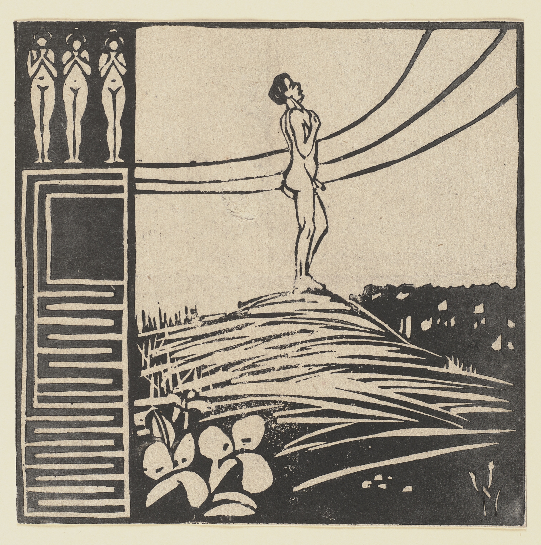 Male Figure on a Mountain (Longing). From the series ‘Two People’ (1905 – 1906)