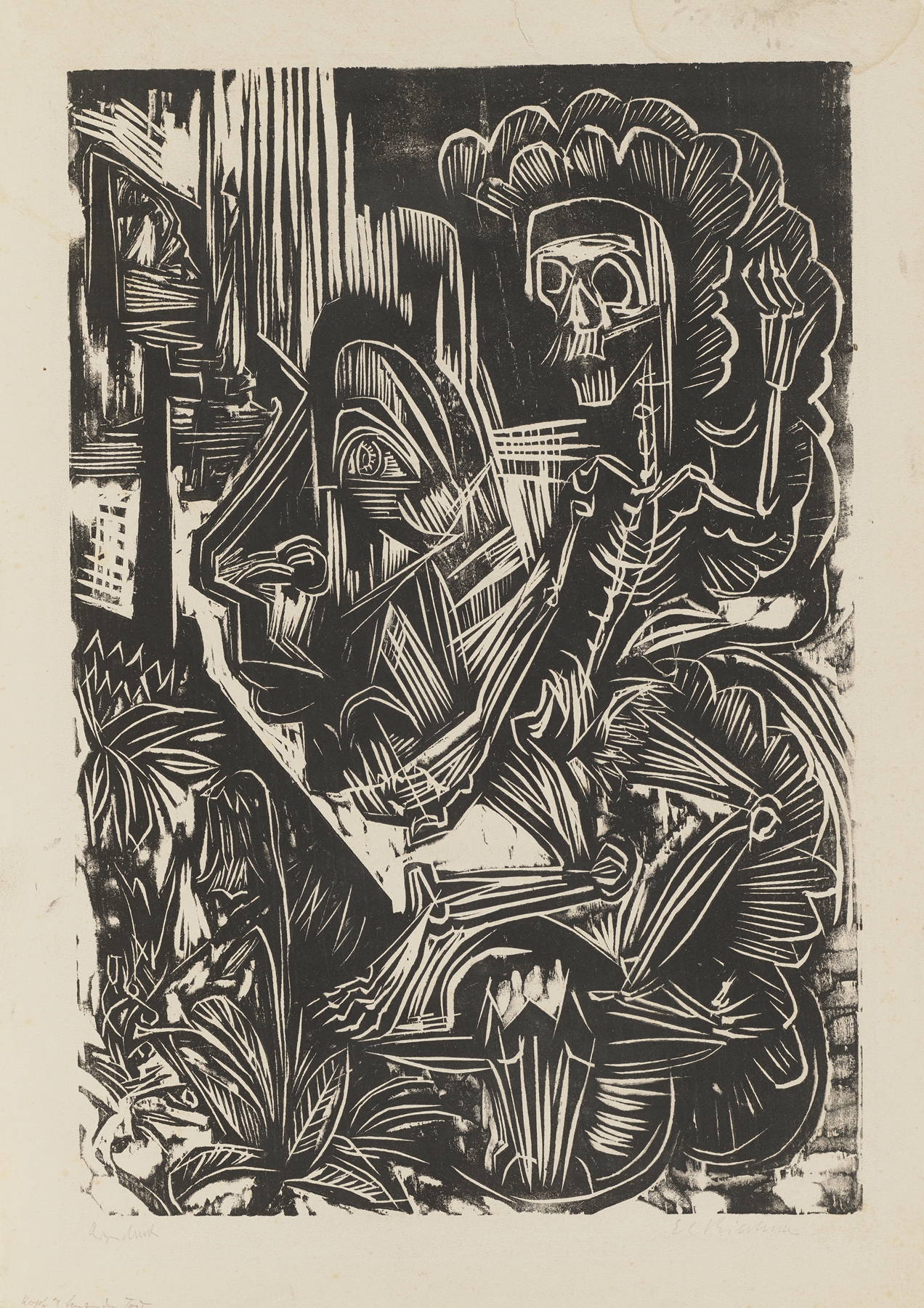 Self-Portrait with Dancing Death (1917 – 1918)