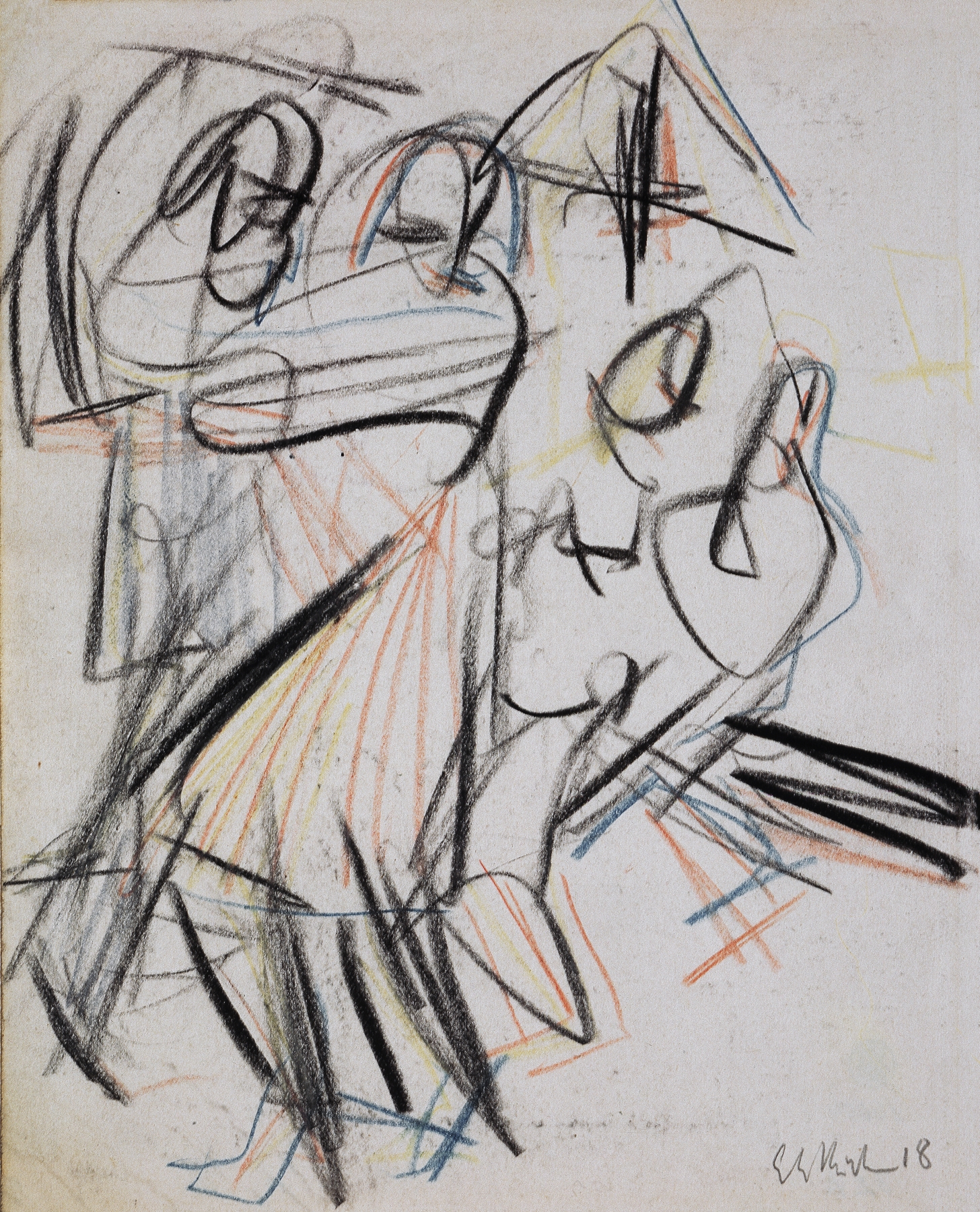 Vier tanzende Bauern (ca. 1920)