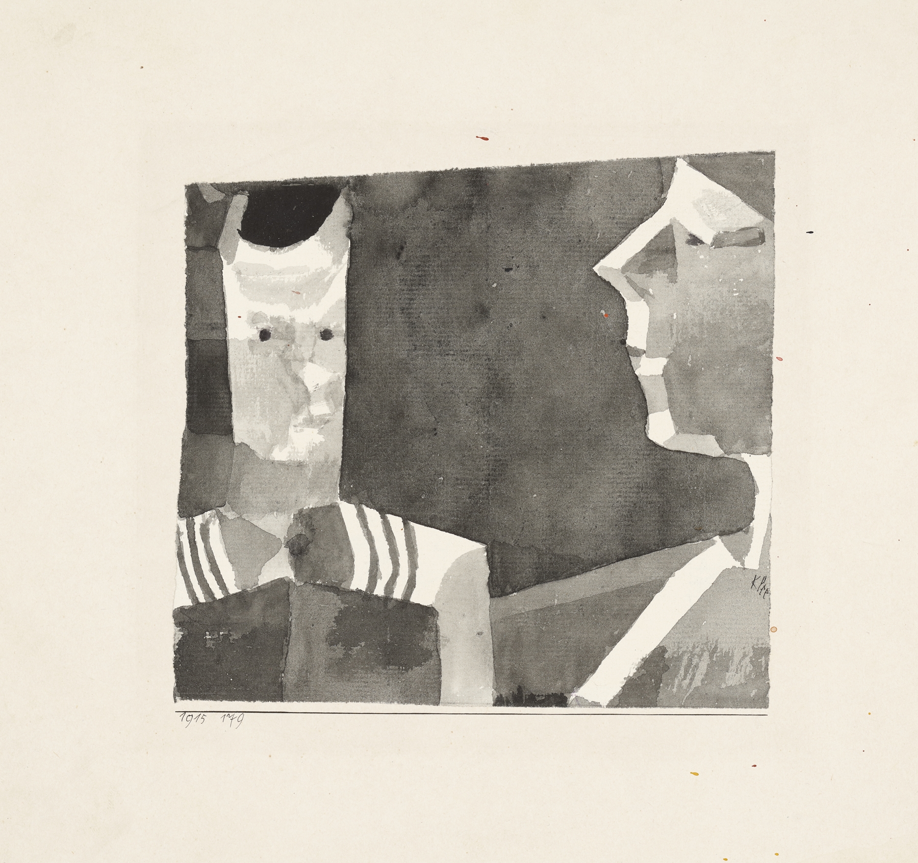 Portrait Sketch ‘Aunt and Nephew’ (1915)