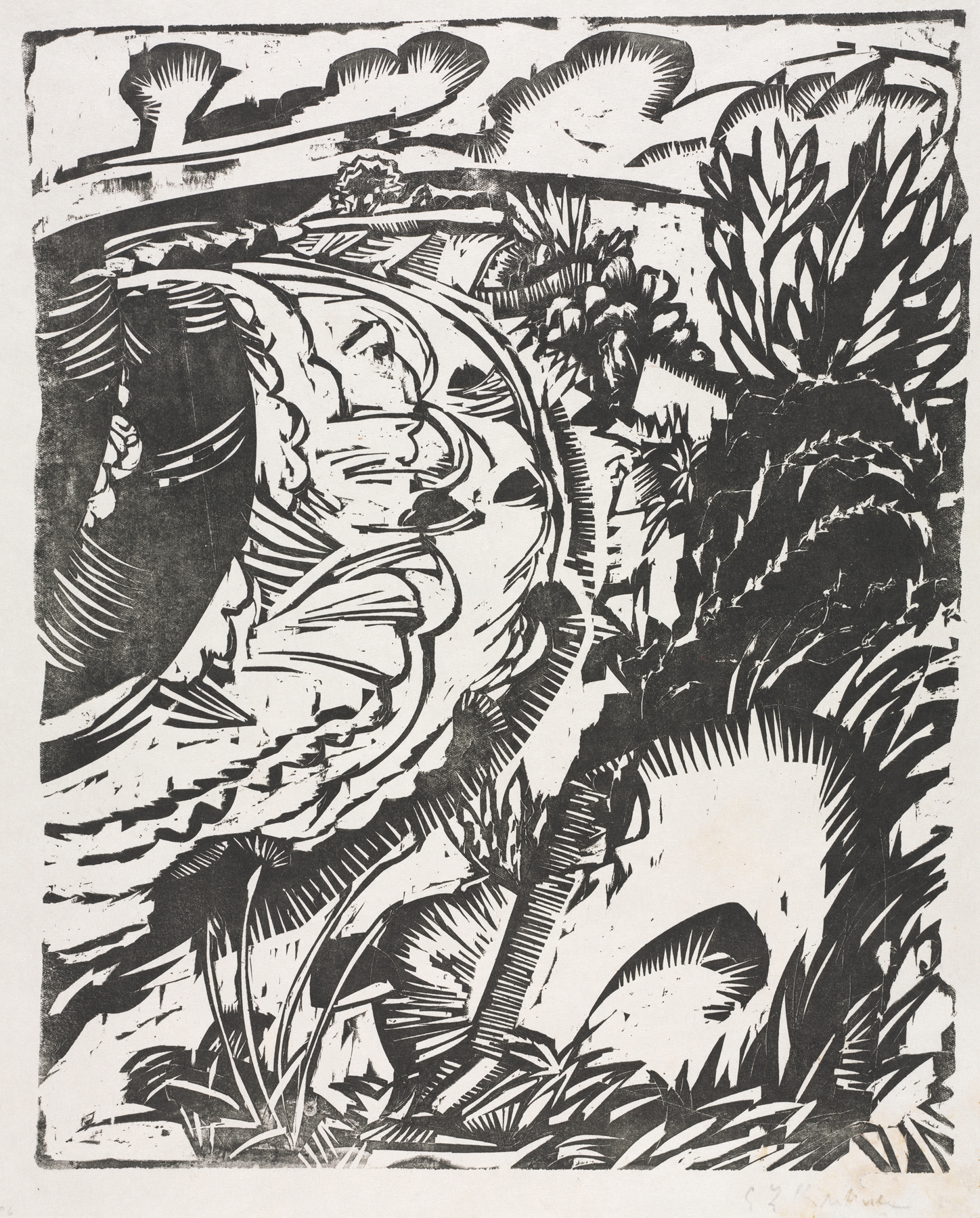 Dune Landscape with a Curving Bay (1913)