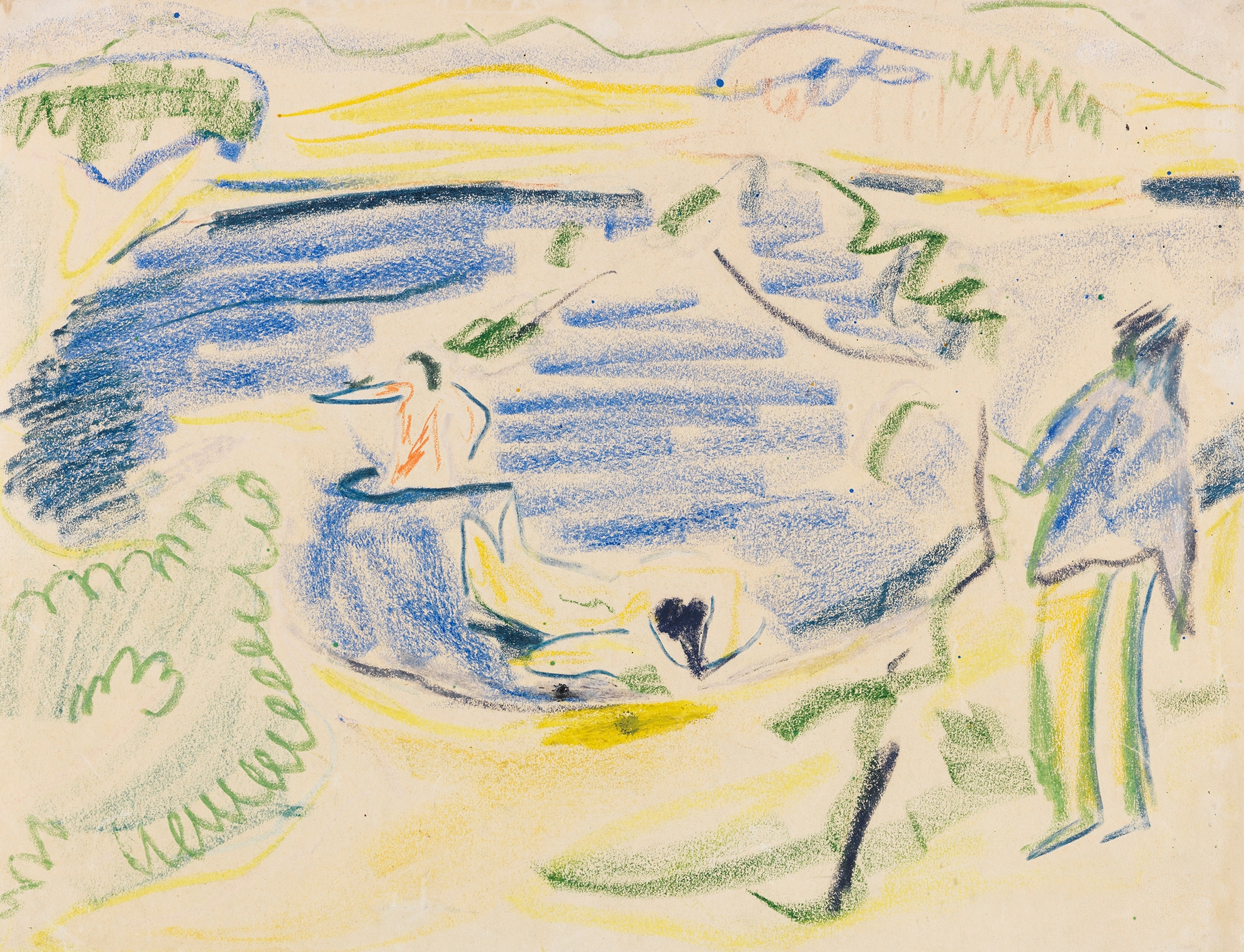 Badende (Badende im Teich) (1909)