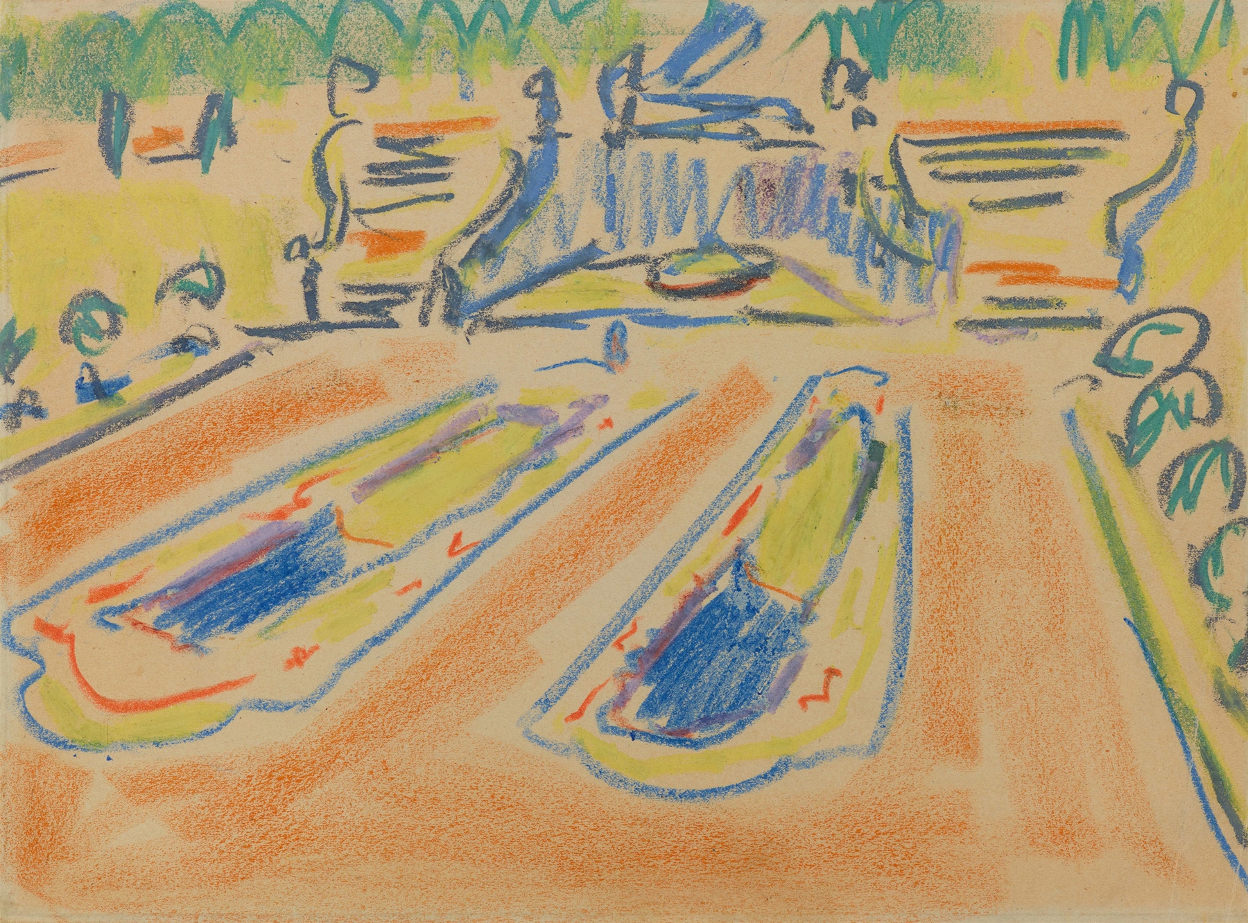 Partie aus einem Dresdner Park (1910)