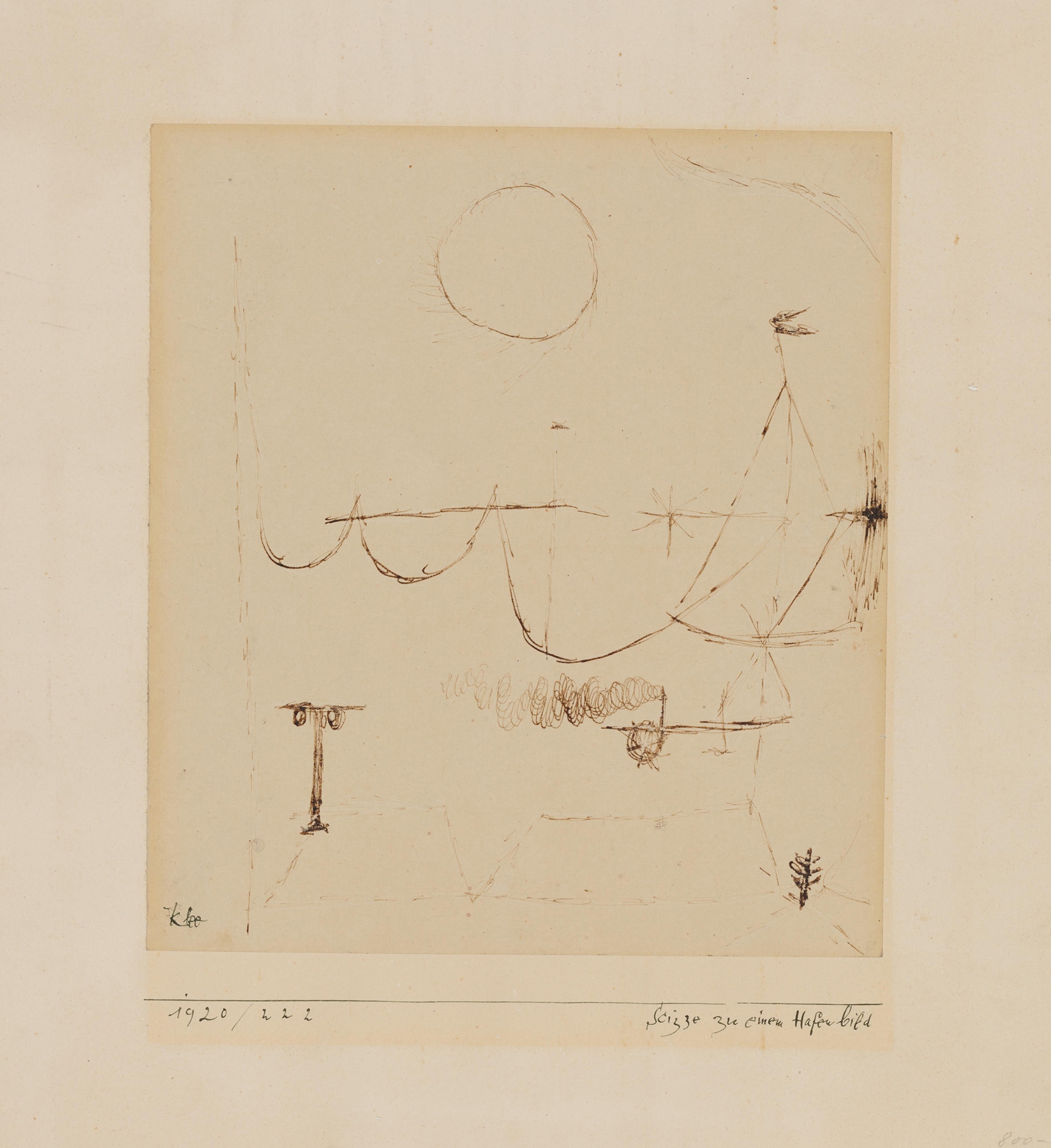 Skizze zu einem Hafenbild (1920)