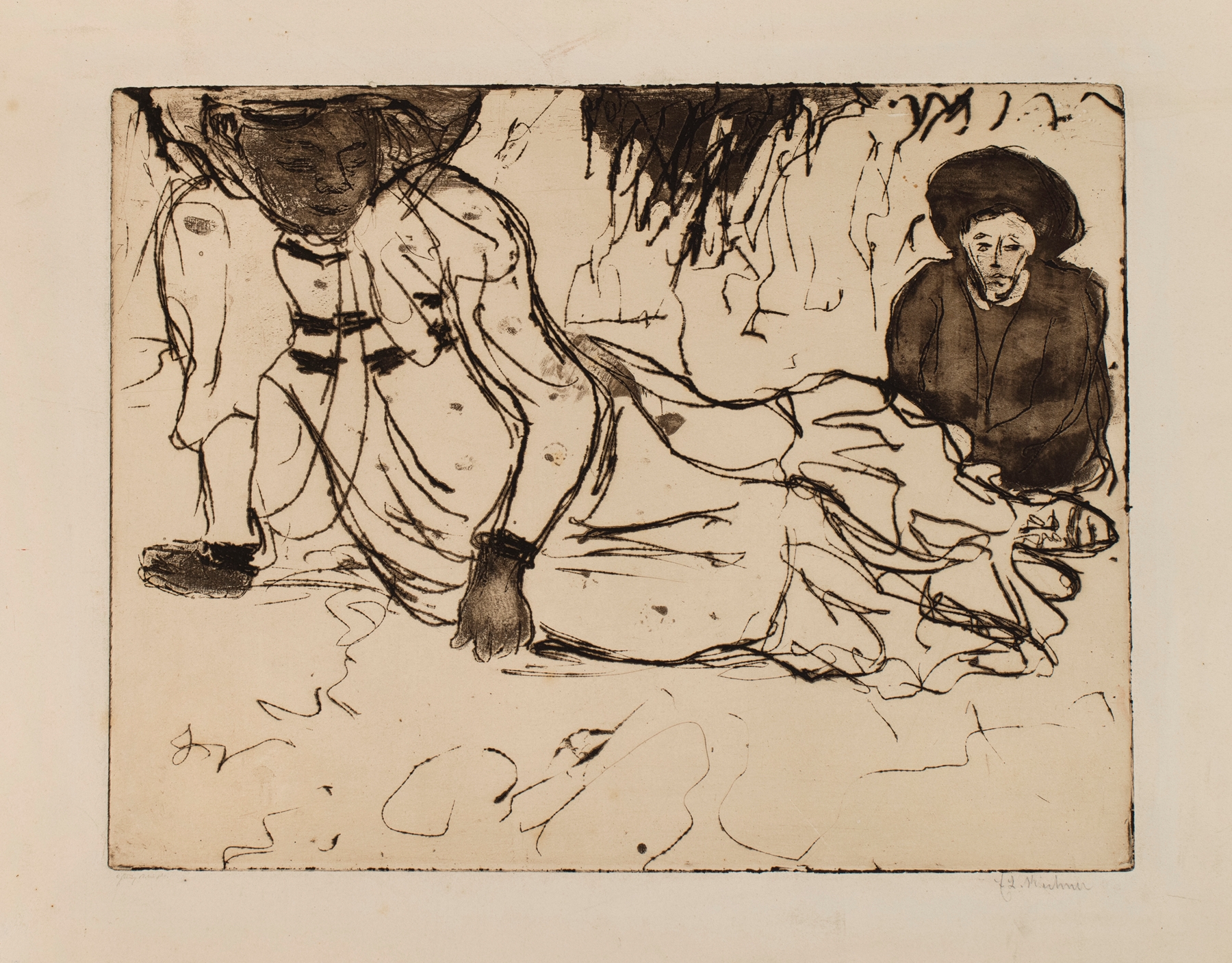 Man and Woman by the Sea (1908)