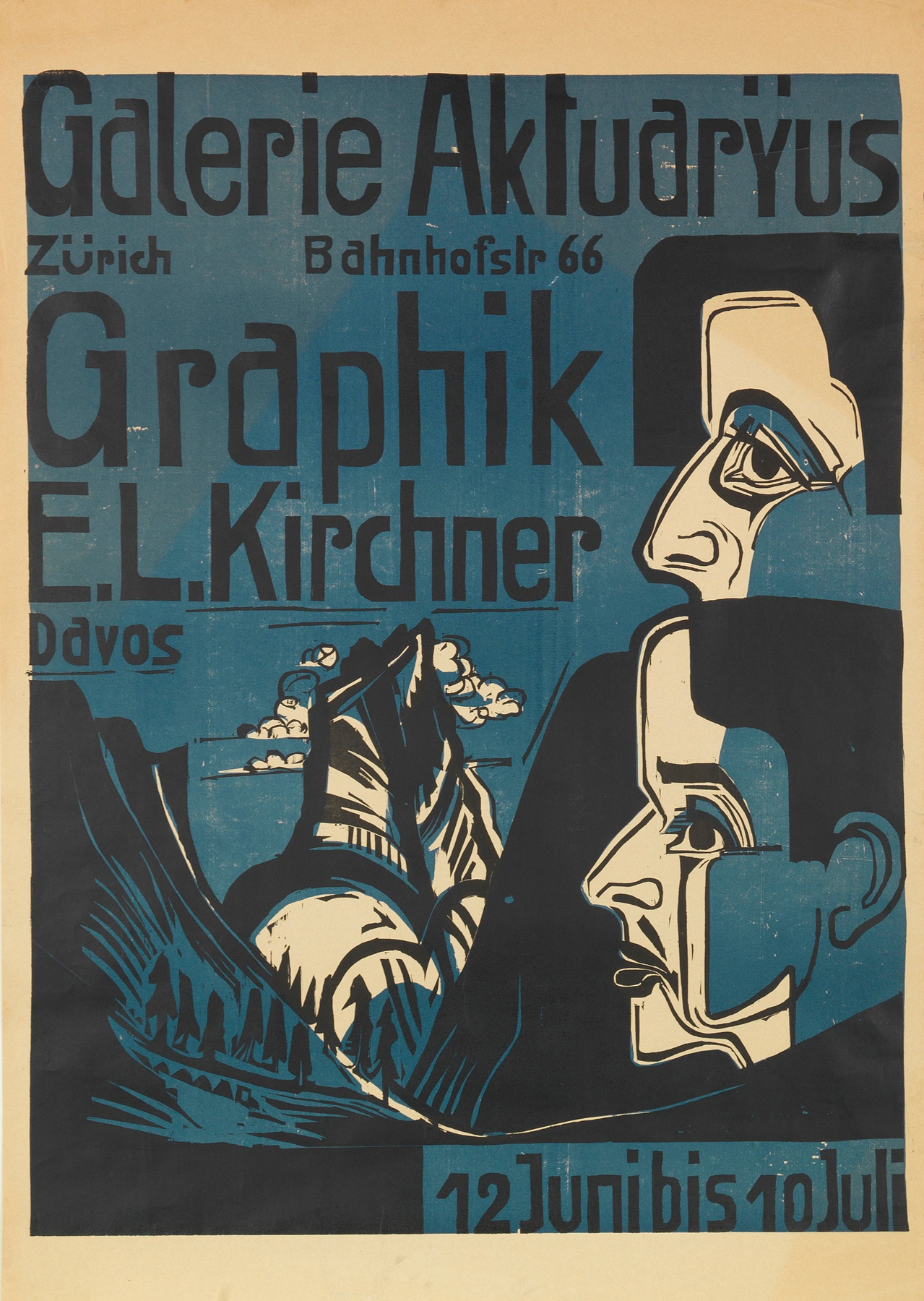 Plakat; Galerie Aktuaryus (1927)