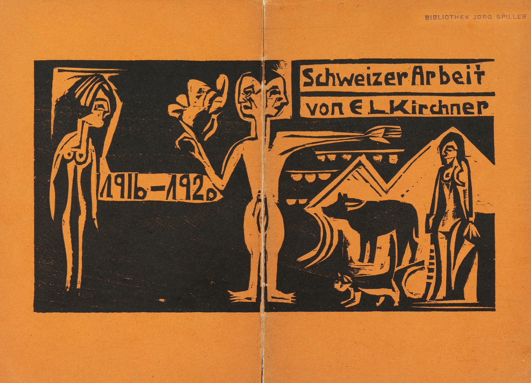 Schweizer Arbeit von E. L. Kirchner (1921)