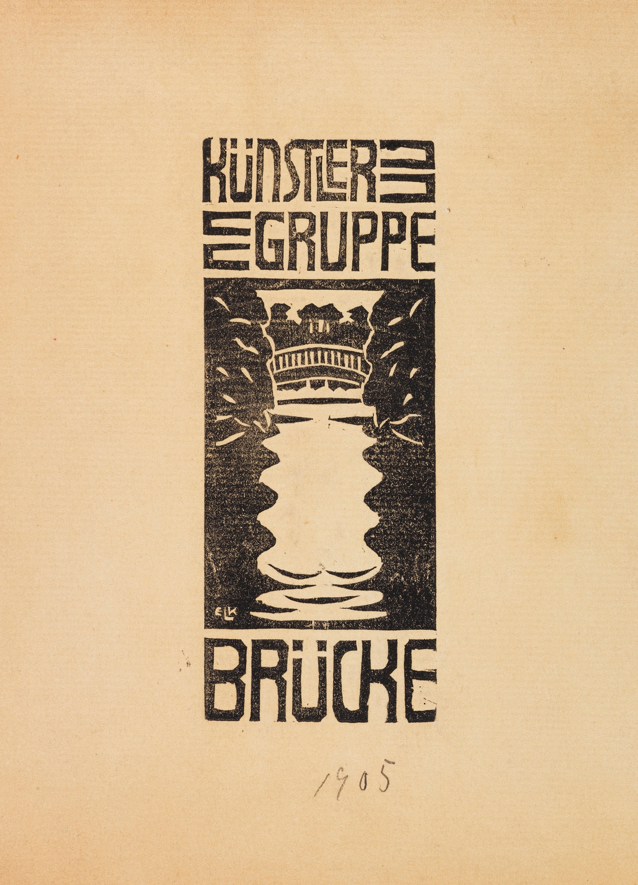 Signet der Künstlergruppe ‘Brücke’ (1905)