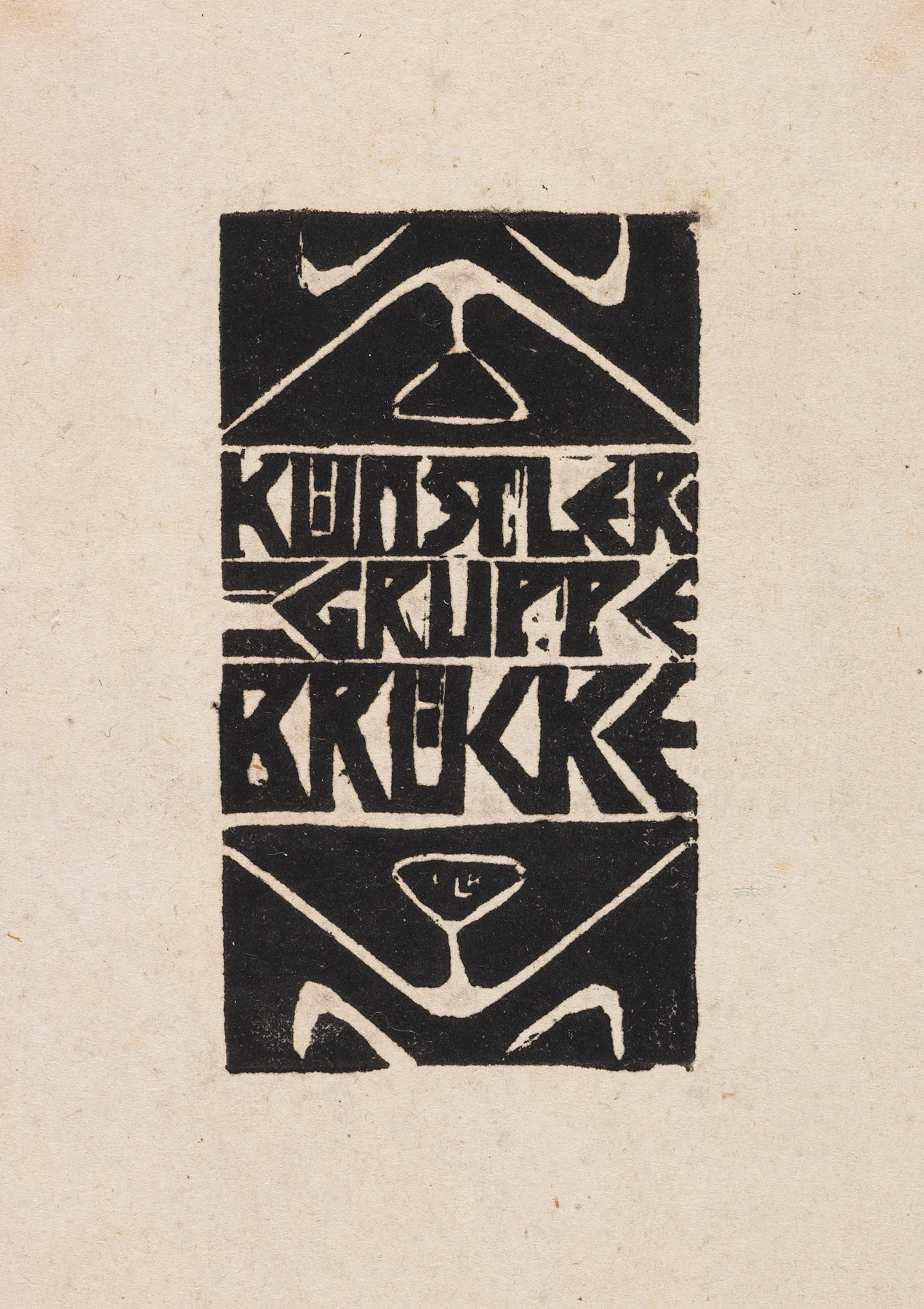 Titelvignette zum Programm der Künstlergruppe ‘Brücke’ (1906)