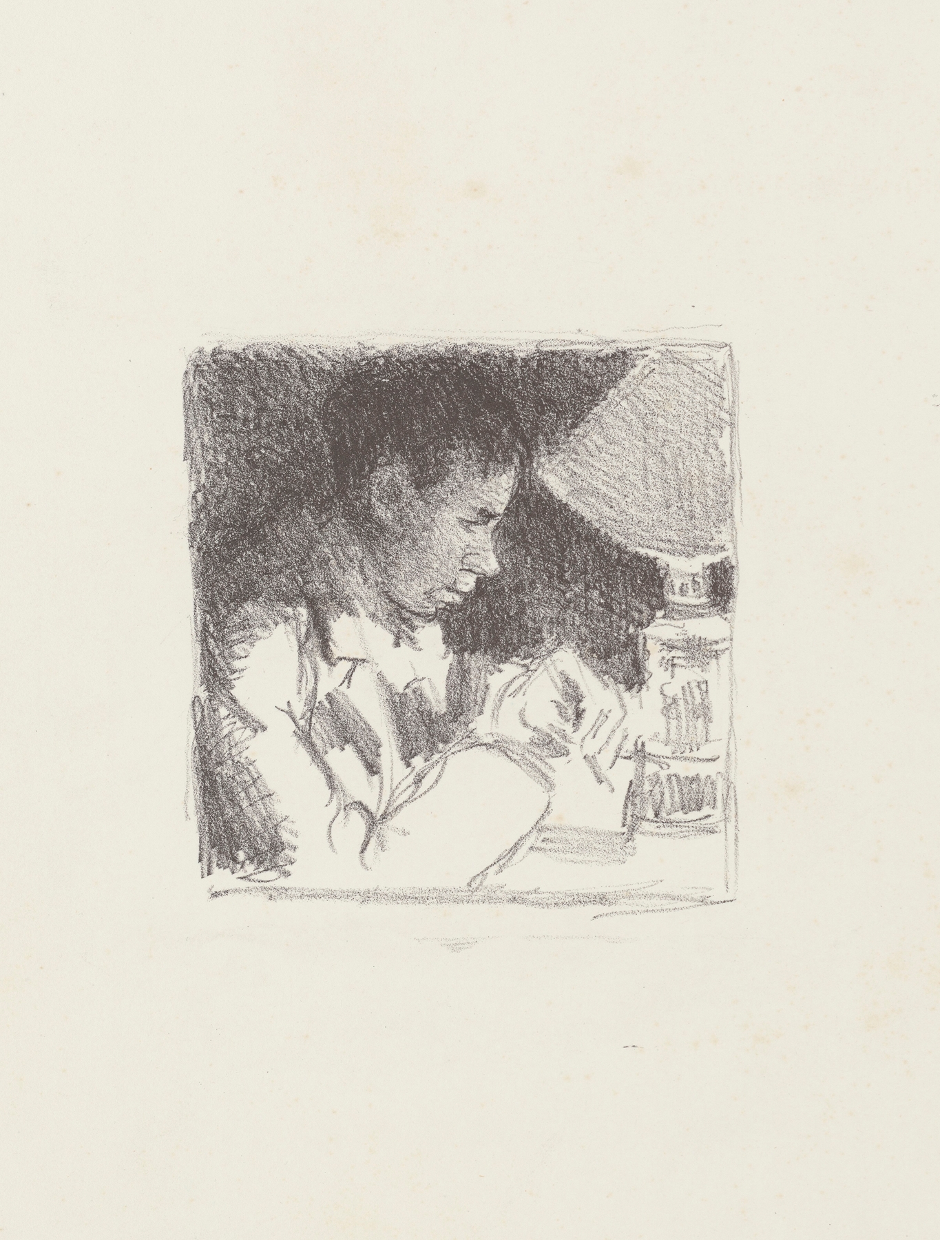 Jeune homme écrivant (portrait de Rodo) (1895)