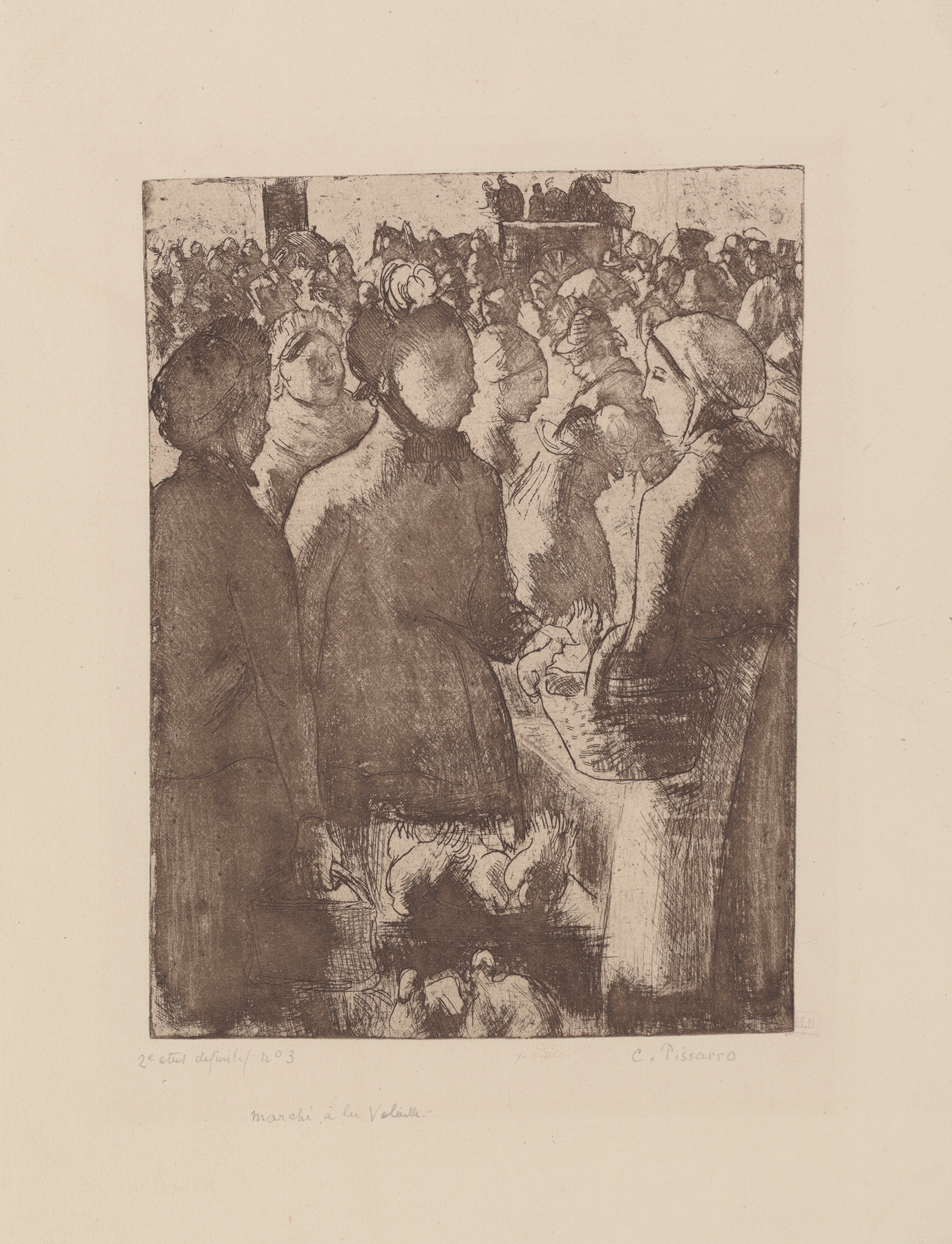 Marché à la volaille (à Gisors) (1891)