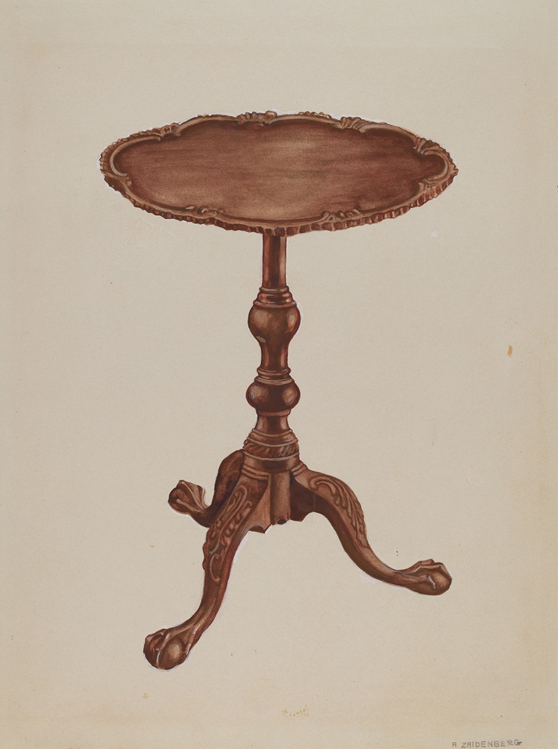 A. Zaidenberg - Tripod Table