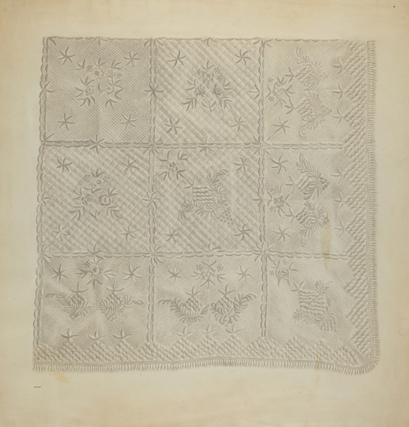 A. Zimet - Quilted Coverlet