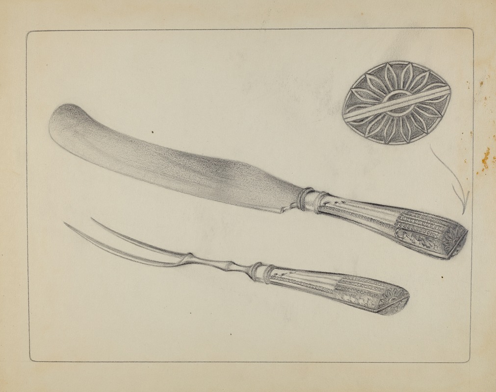 A. Zimet - Silver Knife and Fork