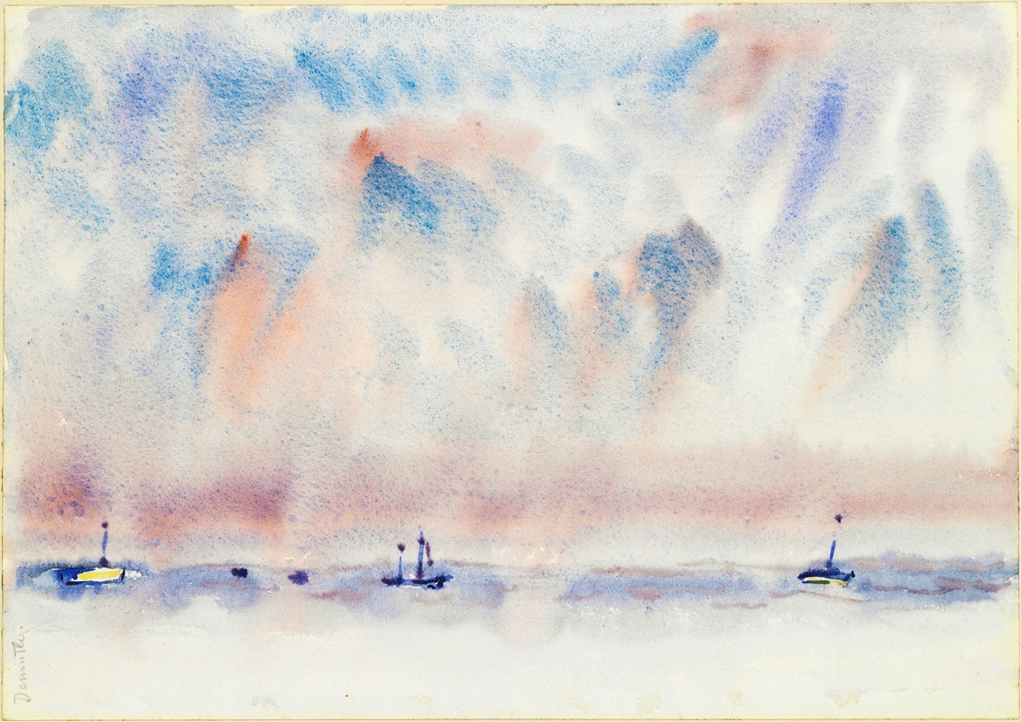 Charles Demuth - Bermuda Sky and Sea with Boats