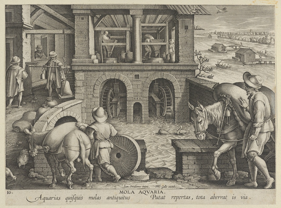 The Invention of the Watermill - Artvee