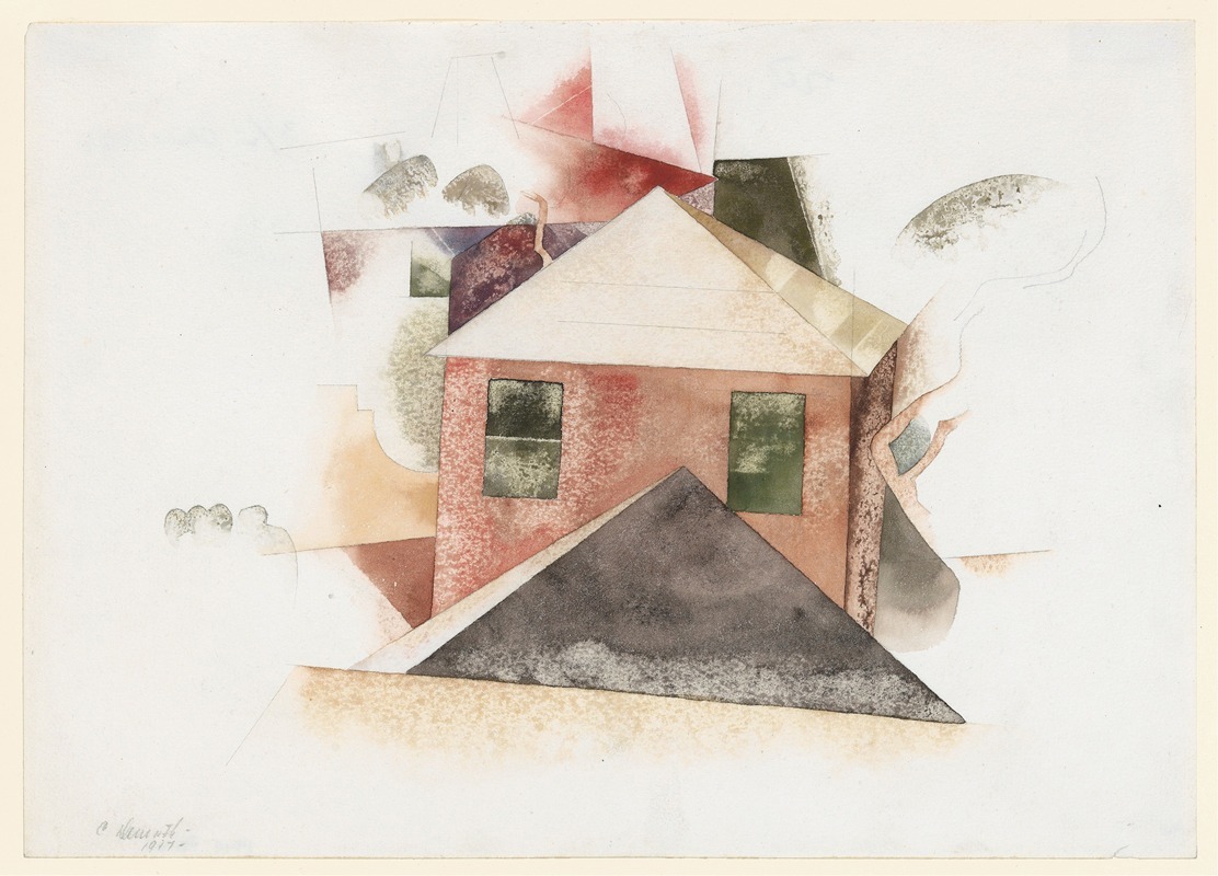 Charles Demuth - Houses with Red
