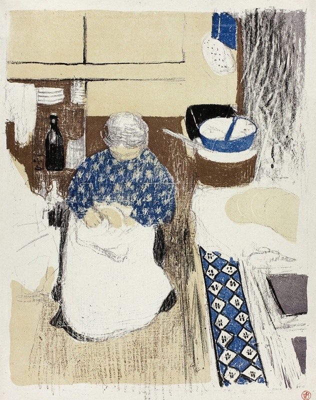 Édouard Vuillard - The Cook, plate eleven from Landscapes and Interiors