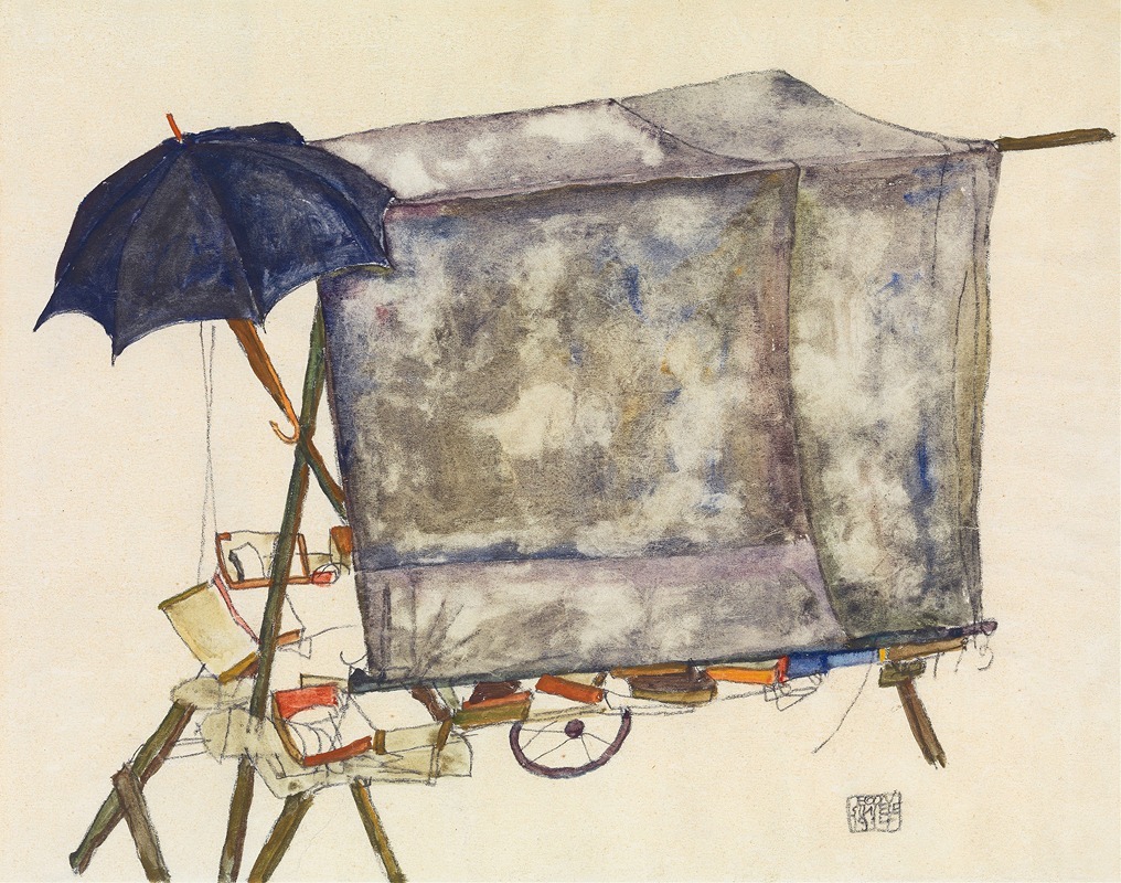 Egon Schiele - Street Cart