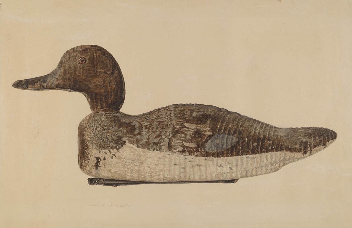 Albert Geuppert - Decoy – Blue Winged Teal