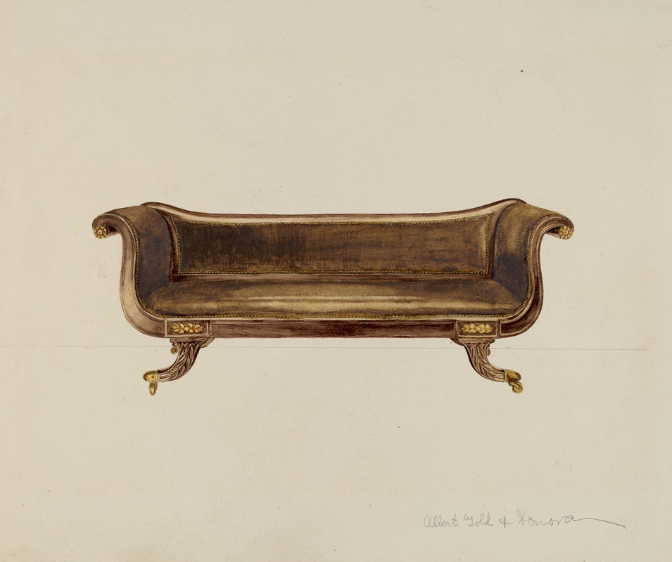 Albert Gold - Sofa