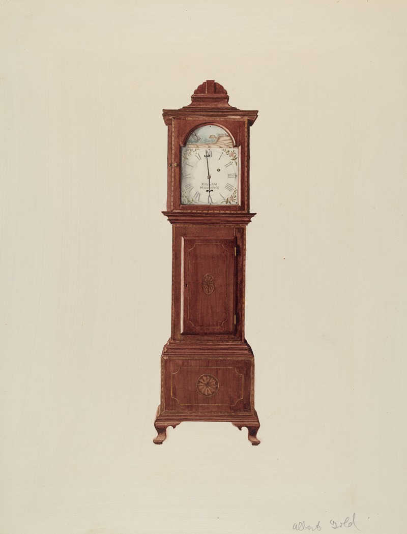 Albert Gold - Hall Clock (Miniature)