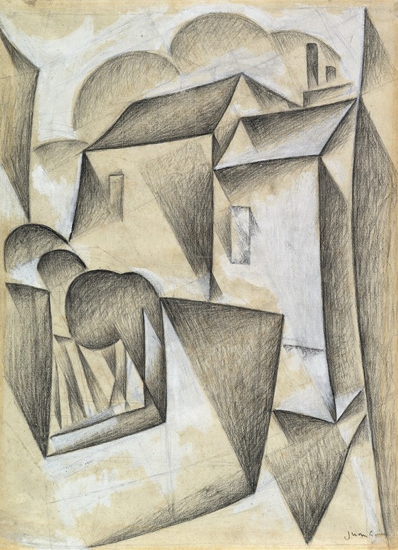 Juan Gris - Houses in Paris, Place Ravignan