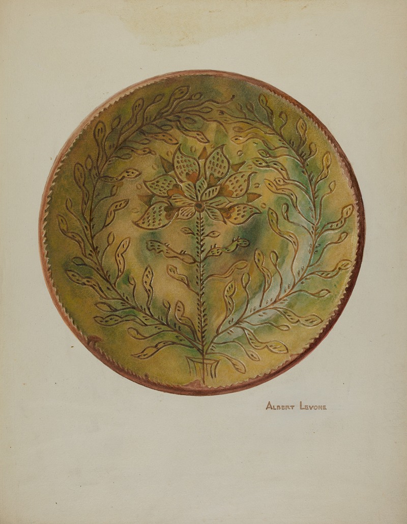 Albert Levone - Pa. German Plate