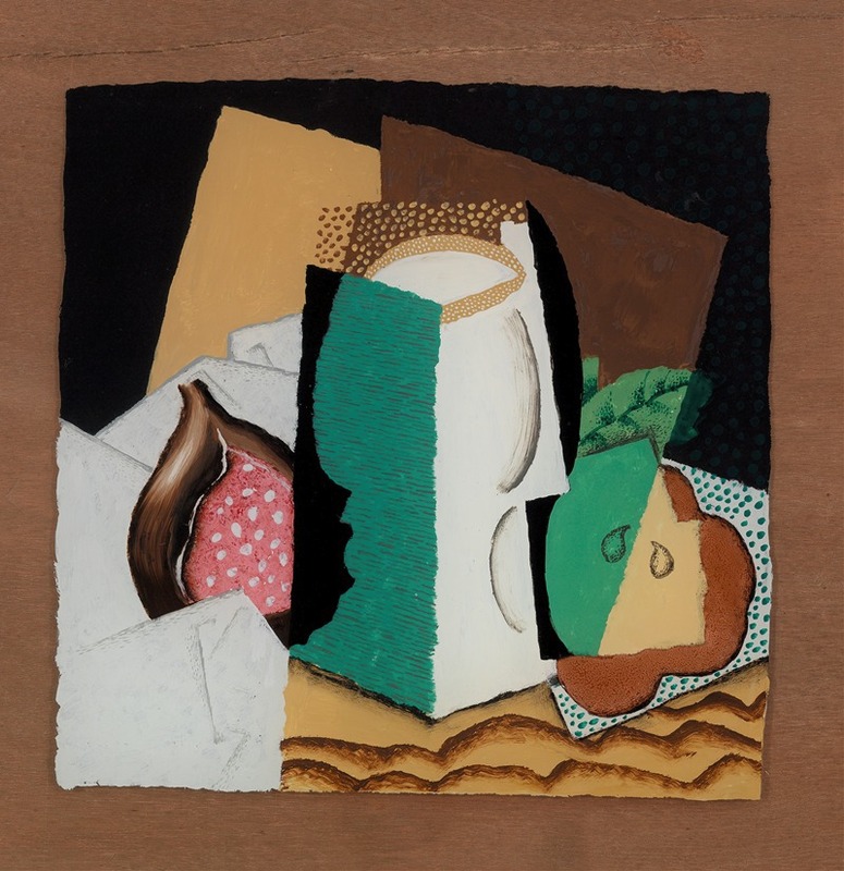 Louis Marcoussis - Glass and Fruit (Verre et fruits)