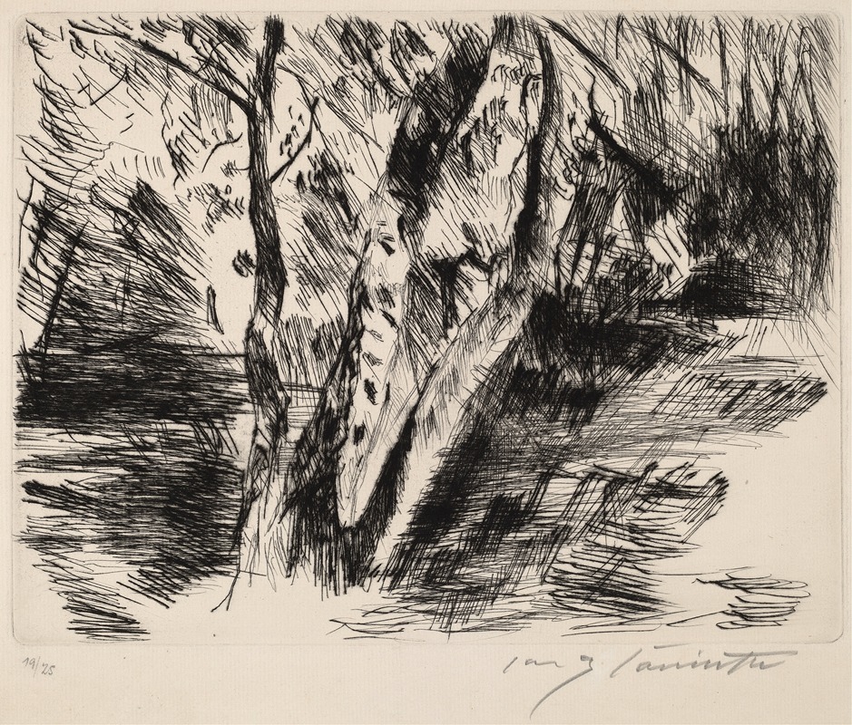 Lovis Corinth - Birch Trees in the Tiergarten