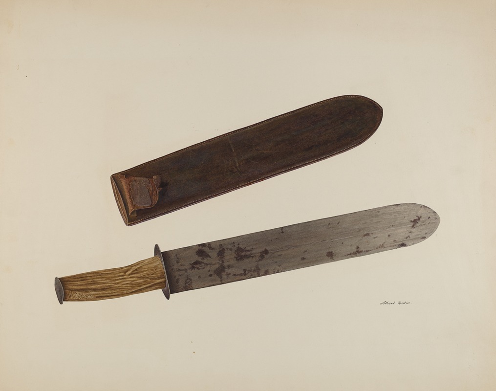 Albert Rudin - Knife and Sheath