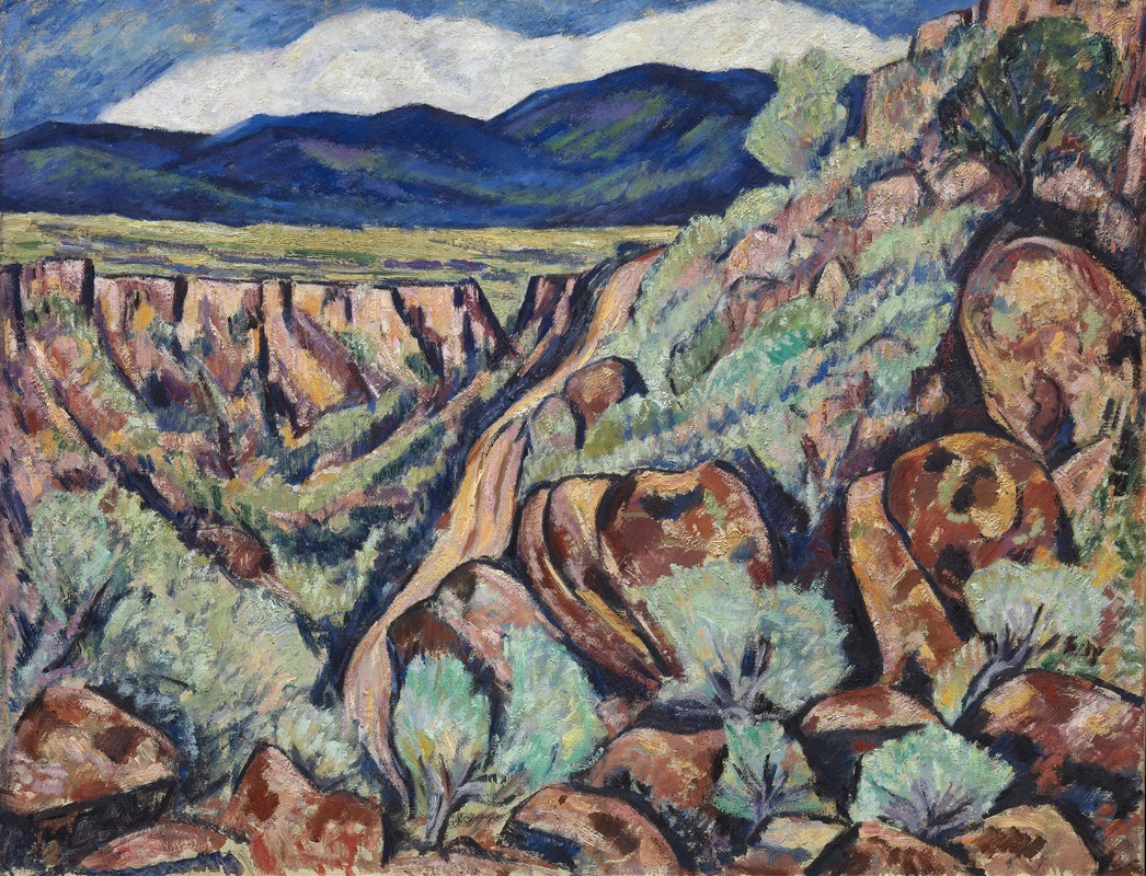 Marsden Hartley - Landscape, New Mexico