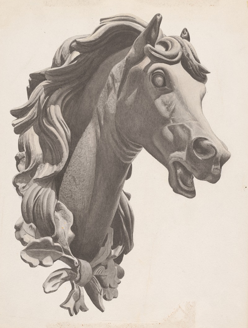 Albert Ryder - Decorative Horse’s Head