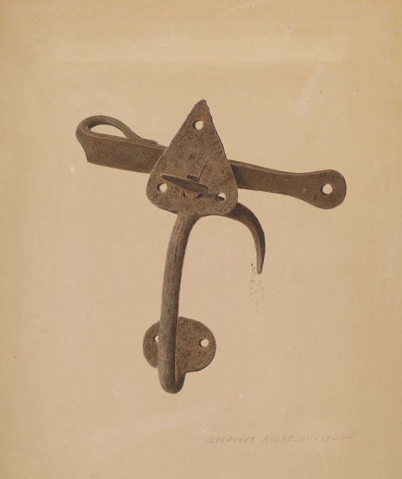 Alexander Anderson - Handled Door Latch