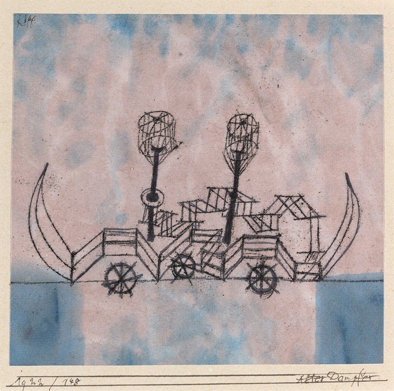 Paul Klee - Alter Dampfer (Old Steamboat)