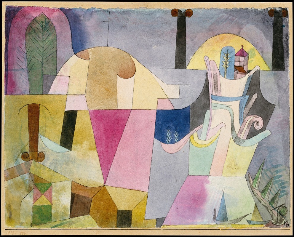 Paul Klee - Black Columns in a Landscape