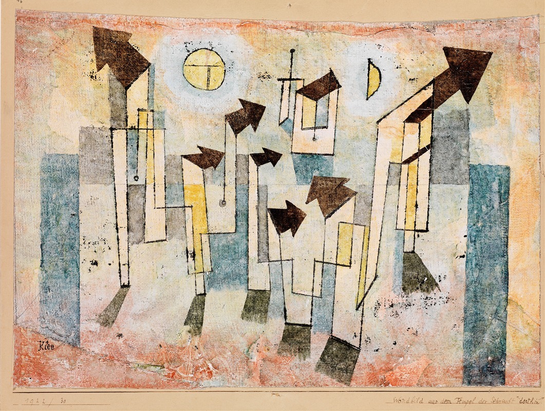 Paul Klee - Mural from the Temple of Longing