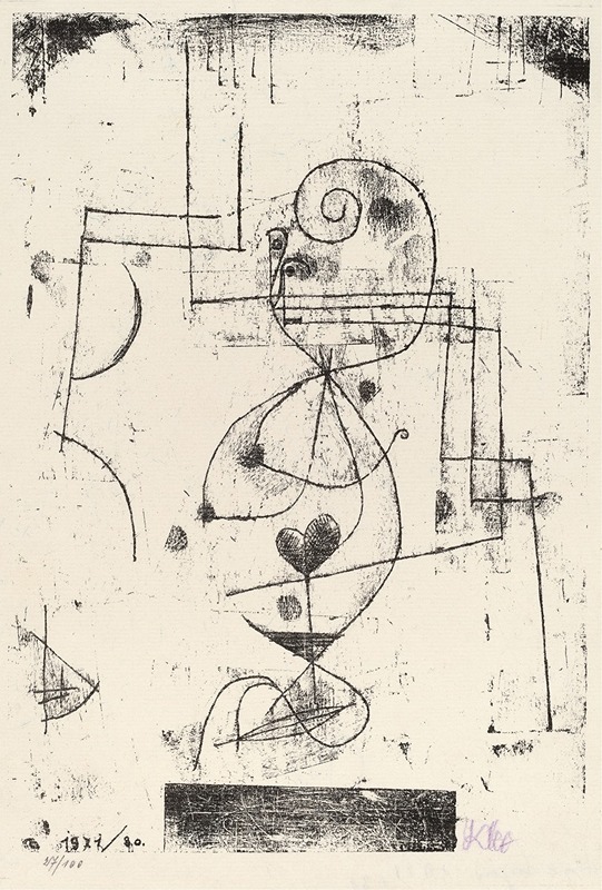 Paul Klee - Queen of Hearts (Herzdame)
