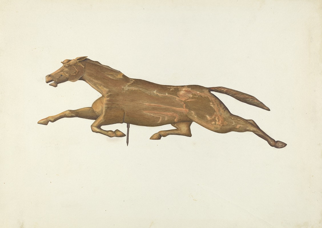 Alfred Denghausen - Running Horse Weather Vane