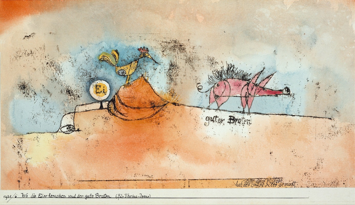 Paul Klee - Where the Eggs and the Good Roast