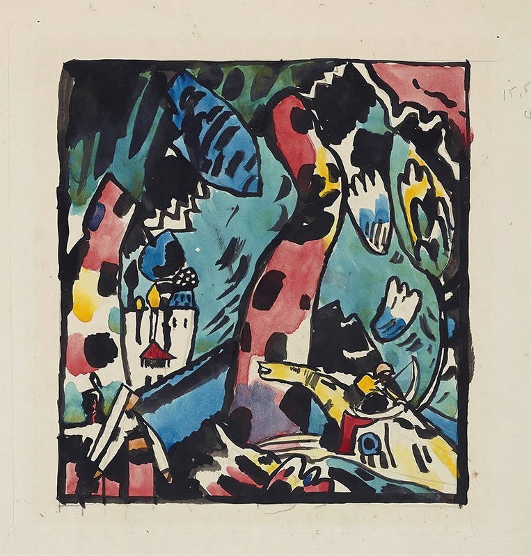 Wassily Kandinsky - Design for the color woodcut ‘Archer’