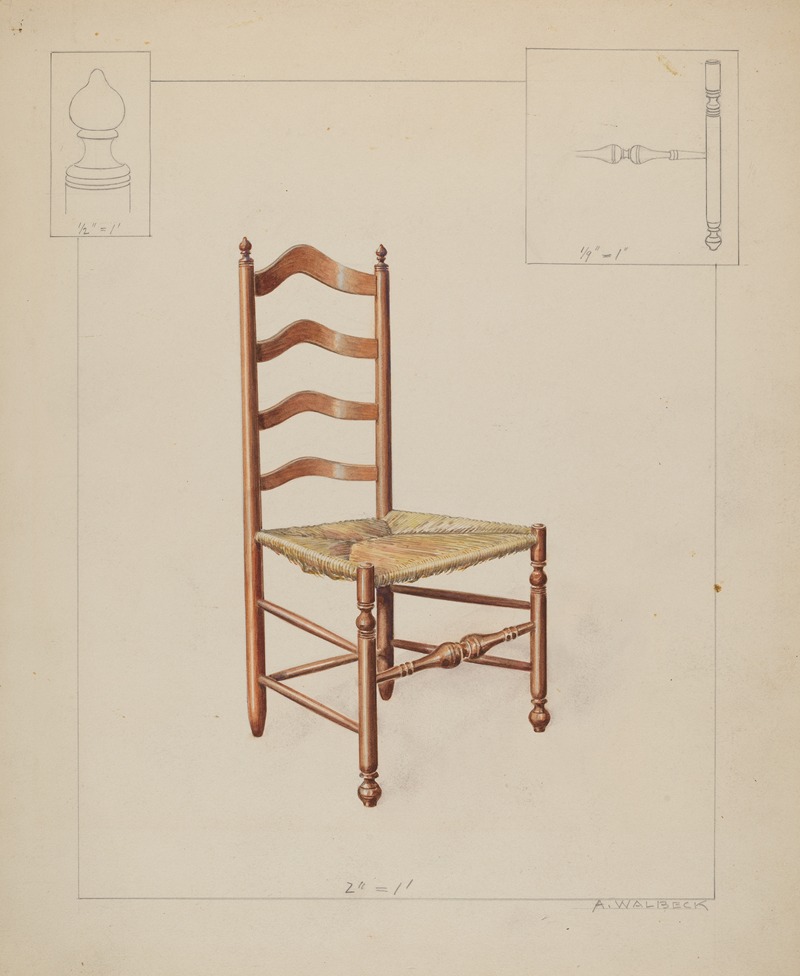 Alfred Walbeck - Ladderback Chair