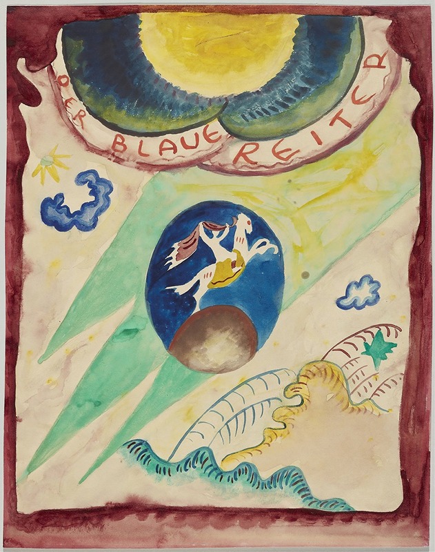 Wassily Kandinsky - Design for the cover of the almanac ‘The Blue Rider’ III