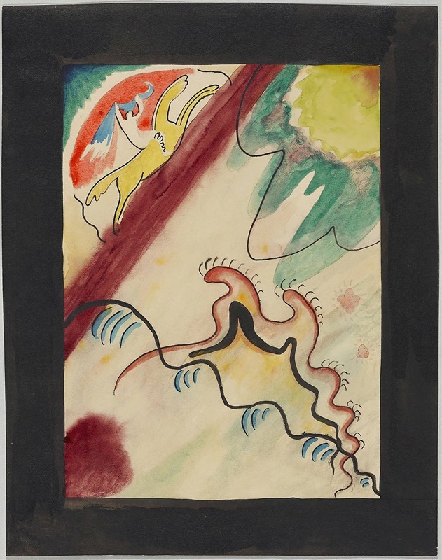 Wassily Kandinsky - Design for the cover of the almanac ‘The Blue Rider’ VIIII