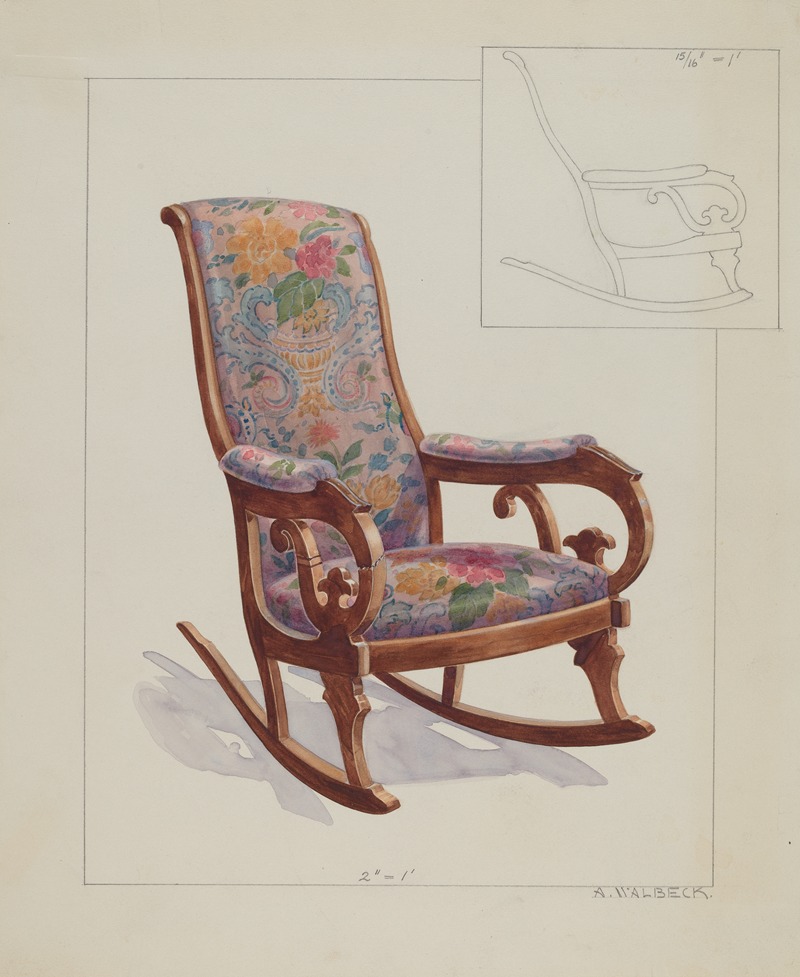 Alfred Walbeck - Rocking Chair