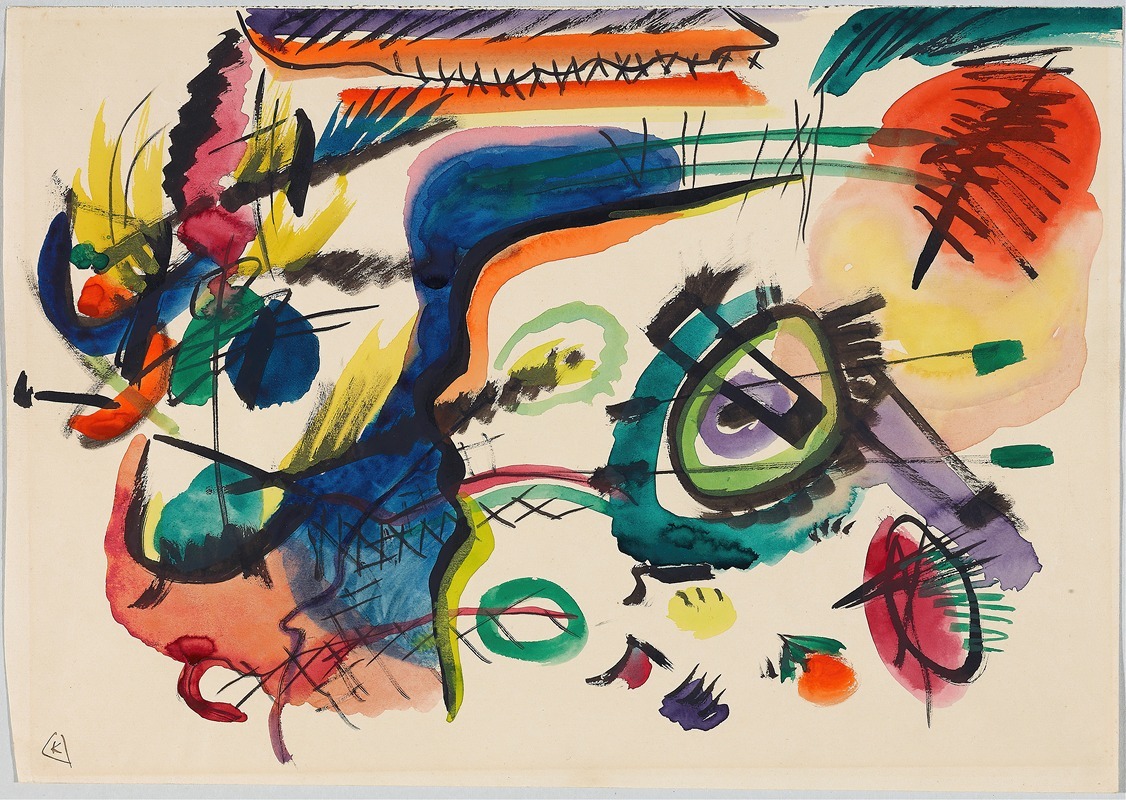 Wassily Kandinsky - Draft for ‘Composition VII’ I