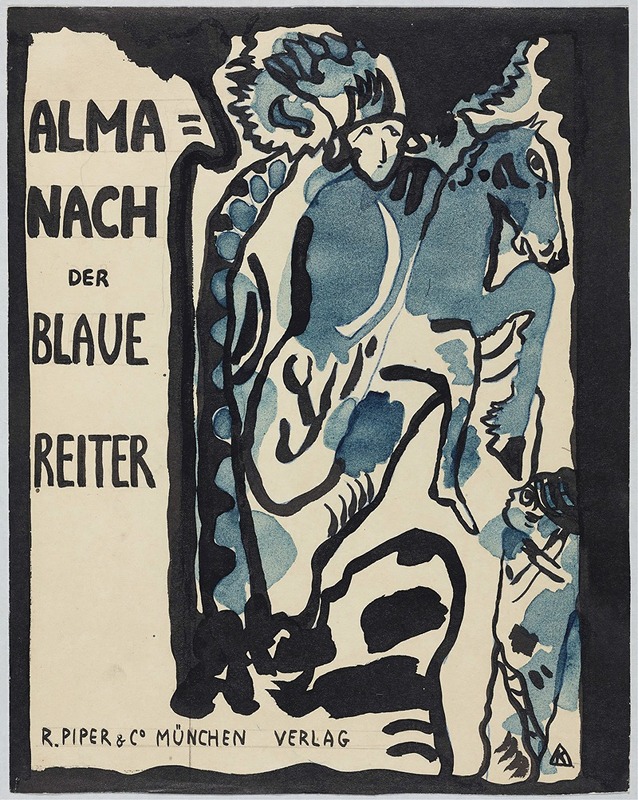 Wassily Kandinsky - Final design for the cover of the almanac ‘The Blue Rider’