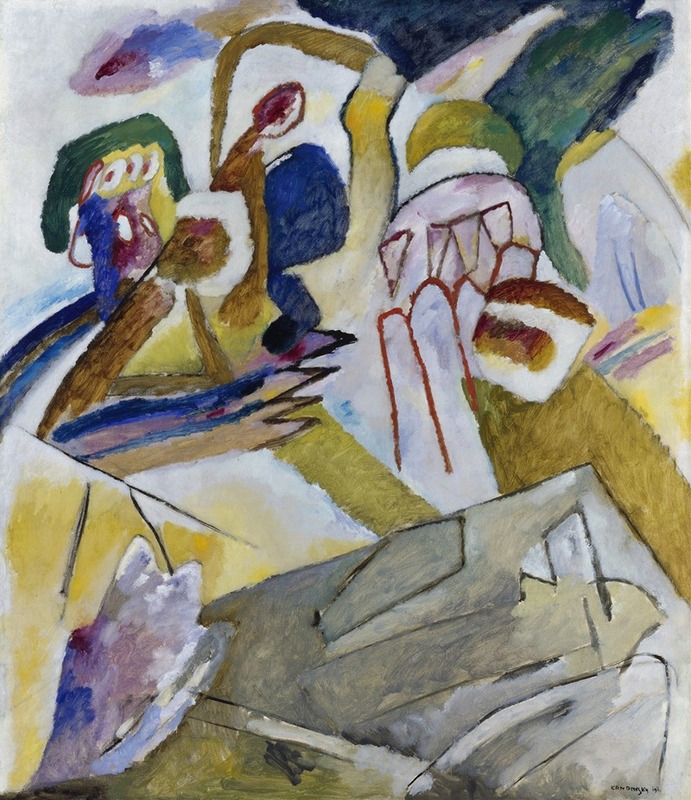Wassily Kandinsky - Improvisation 18 (with tombstone)