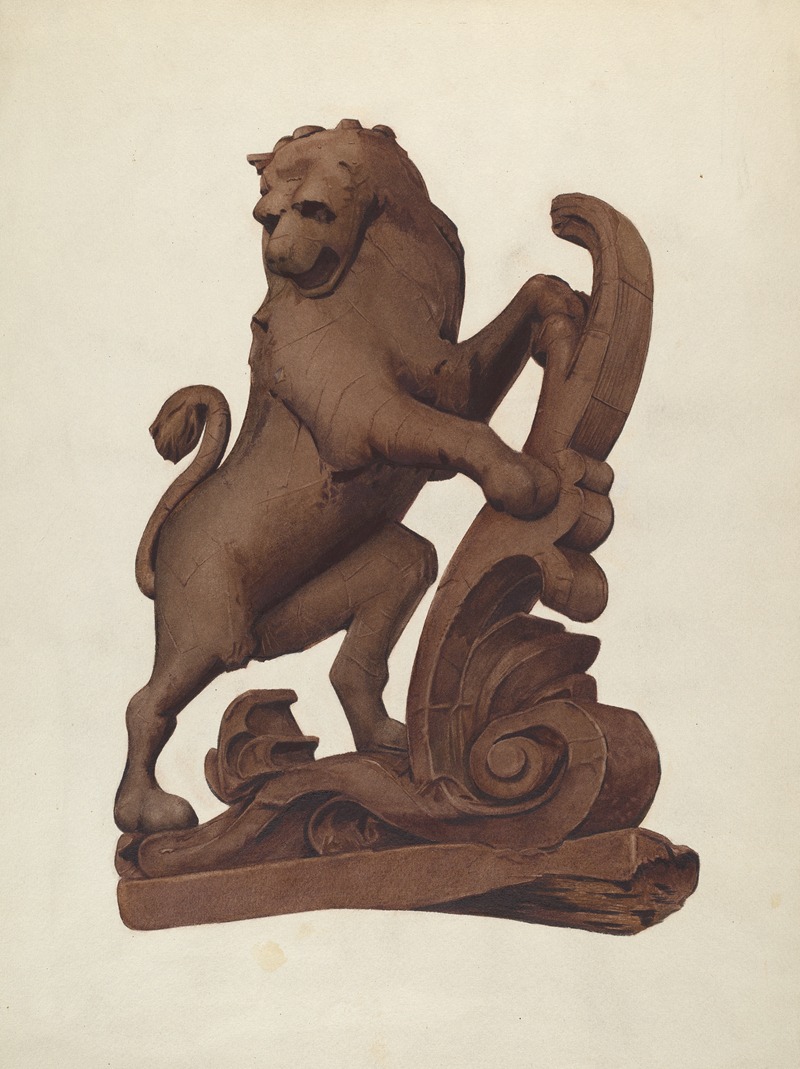 Alice Stearns - Woodcarving of a Lion